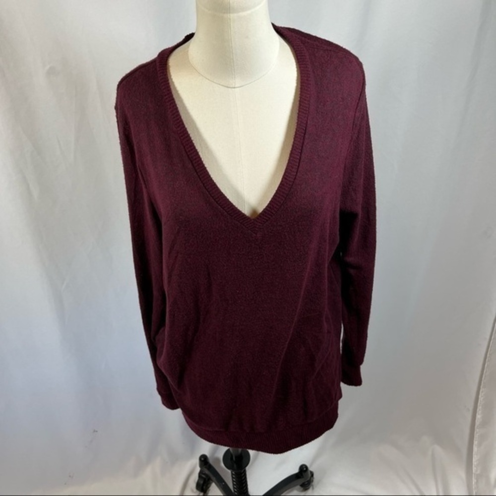 Lucky Brand Burgundy Sweater